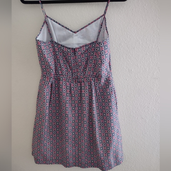 J.Crew Spaghetti Strap with Sweetheart Neckline Print Dress Sz. 8 - Picture 2 of 8